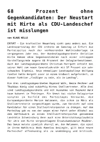 Der Neustart Mit Hirte Als CDU-Landeschef Ist Misslungen Von KLAUS KELLE