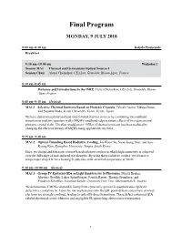 Final Program
