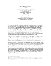 Prepared Statement for Committee on Foreign