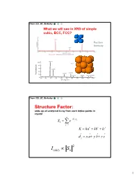 Simple Cubic Lattice