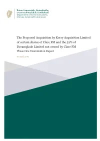 The Proposed Acquisition by Kerry Acquisition Limited of Certain