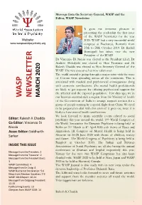 W Asp Newsletter March 2020