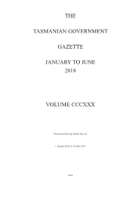 2018 Gazette Index
