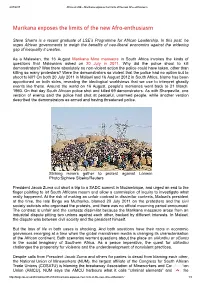 Marikana Exposes the Limits of the New Afro-Enthusiasm