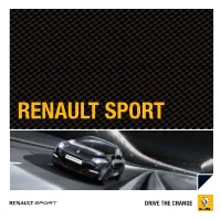 RENAULT SPORT • CUBE DESIGN DESIGN CUBE Printed August 2012 Printed