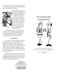 A Scouting Dictionary +