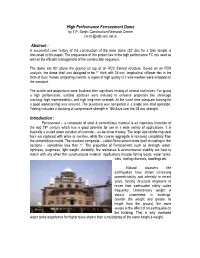 High Performance Ferrocement Dome Abstract : Introduction