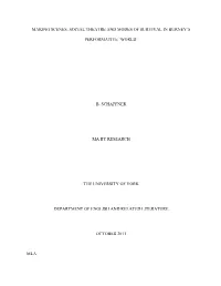 Making Scenes: Social Theatre and Modes of Survival in Burney’S