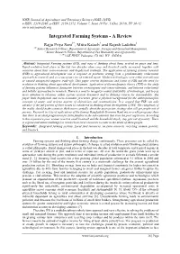 Integrated Farming Systems - a Review