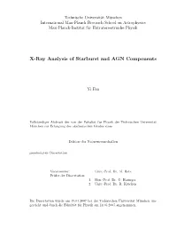X-Ray Analysis of Starburst and AGN Components