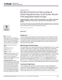Burden of Trachoma in Five Counties of Eastern Equatoria State, South Sudan: Results from Population-Based Surveys