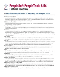 Peoplesoft Peopletools 8.54 Features Overview
