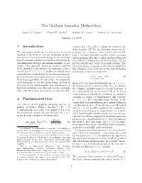 The Gradient Sampling Methodology