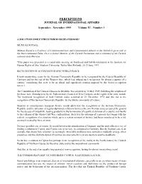 A Solution for Cyprus Through Statehood*