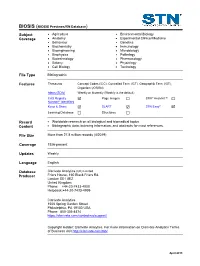 BIOSIS Database Summary Sheet