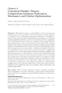 Canonical Duality Theory: Connections Between Nonconvex Mechanics and Global Optimization