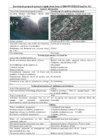 Investment Proposal (Project) Application Form of BROWNFIЕLD Land