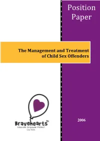 Position Paper Is to Summarise the Information Available on These Interventions, and to Report on Their Varying Degrees of Success