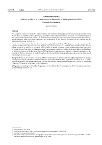 COMMISSION NOTICE Guide on Articles 34-36 of the Treaty on the Functioning of the European Union (TFEU) (Text with EEA Relevance)