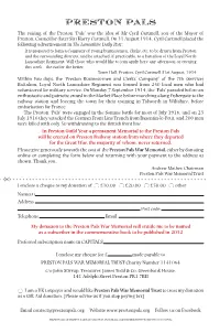 Final Preston Pals Subscription Form.Indd