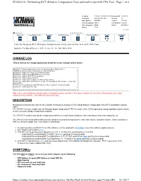 Of 4 IK1201314 Performing RCT (Relative Compression Test)