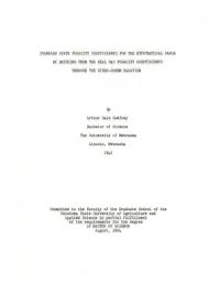 Standard State Fugacity Coefficient~ for the Hypothetical Vapor