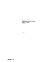 Oracle Database SQLJ Developer's Guide