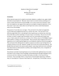 Skepticism About Moral Knowledge 1 by Geoffrey Sayre-Mccord UNC/Chapel Hill