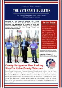 Union County Veterans Bulletin February 2021