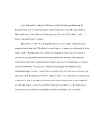 Alosi, Marlena C., Analysis of Efficiency and User Satisfaction Following The
