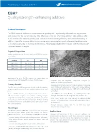 CBA® Quality/Strength-Enhancing Additive