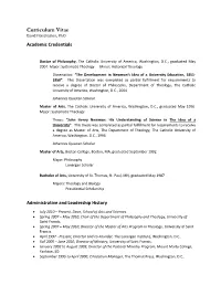 Curriculum Vitae David Fleischacker, Ph.D