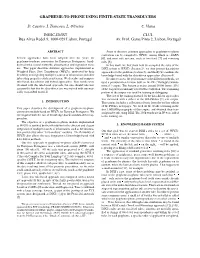 Grapheme-To-Phone Using Finite-State Transducers D