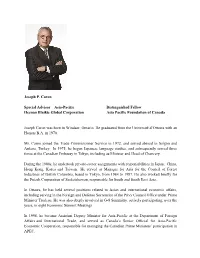 Joseph P. Caron Special Advisor