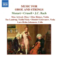MUSIC for OBOE and STRINGS Mozart • Crusell • J.C. Bach