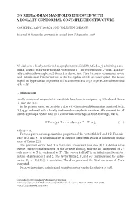 On Riemannian Manifolds Endowed with a Locally Conformal Cosymplectic Structure
