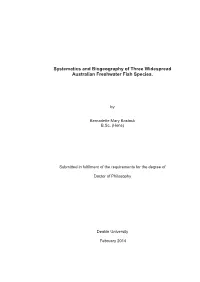 Systematic Taxonomy and Biogeography of Widespread