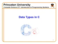 Data Types in C