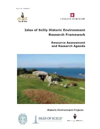 Isles of Scilly Historic Environment Research Framework