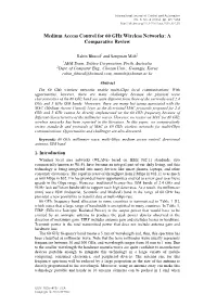 Medium Access Control for 60 Ghz Wireless Networks: a Comparative Review