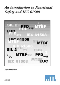 An Introduction to Functional Safety and IEC 61508