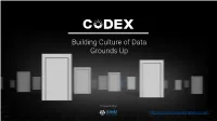 Building Culture of Data Grounds Up