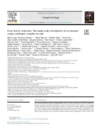 From Leaf to Continent: the Multi-Scale Distribution of an Invasive Cryptic Pathogen Complex on Oak