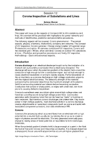 Session 12: Corona Inspection of Substations and Lines