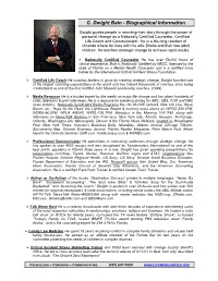 C. Dwight Bain - Biographical Information