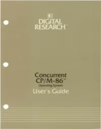Concurrent CP/M-86 User's Guide 1.1 What Concurrent CP/M-86 Is