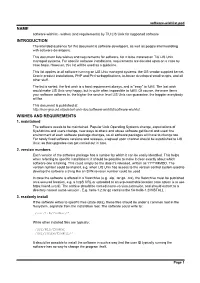 Name Introduction Wishes and Requirements