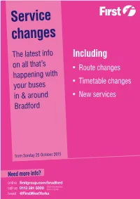 Service Changes