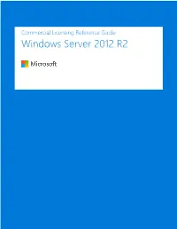 Windows Server 2012 R2 Licensing Guide