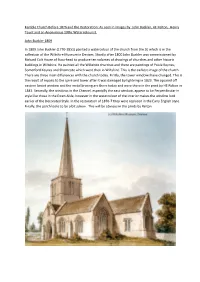 Kemble Church Before 1876 and the Restoration: As Seen in Images by John Buckler, HE Relton, Henry Taunt and an Anonymous 19Thc Watercolourist